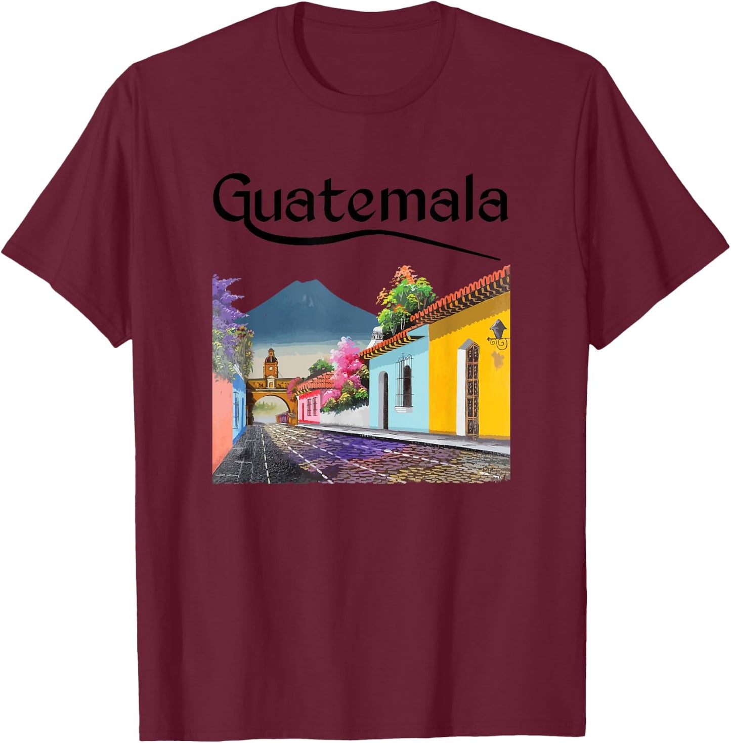 Quetzal Guatemala Tikal Peten Chapin Maya Antigua Gift T-Shirt - T-Shirt | Maroon