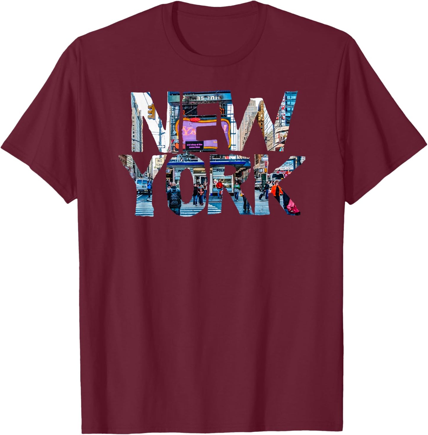New York Tourist NYC USA I Love NY Hip Hop Gift Women Men T-Shirt - T-Shirt | Maroon