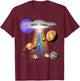 Guinea Pig Lover Alien Abduction UFO LGBTQ Subtle Pride T-Shirt - T-Shirt | Maroon