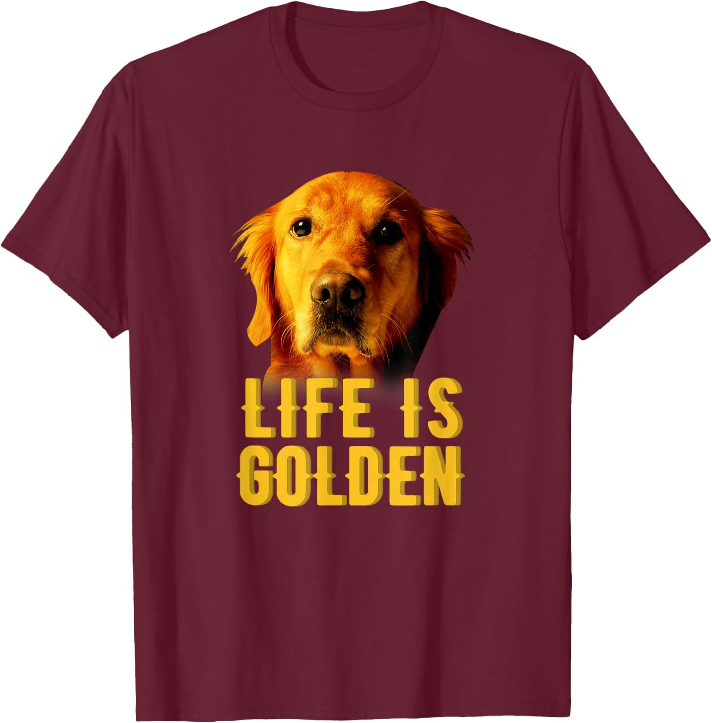 Retriever Dog Lover - Funny Dogs Quote T-Shirt - T-Shirt | Maroon