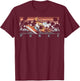 Nintendo Donkey Kong Country Funky Kong Surf Tropical Poster Small T-Shirt - T-Shirt | Maroon