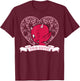 Hot Stuff The Little Devil Too Cute Heart Portrait T-Shirt - T-Shirt | Maroon