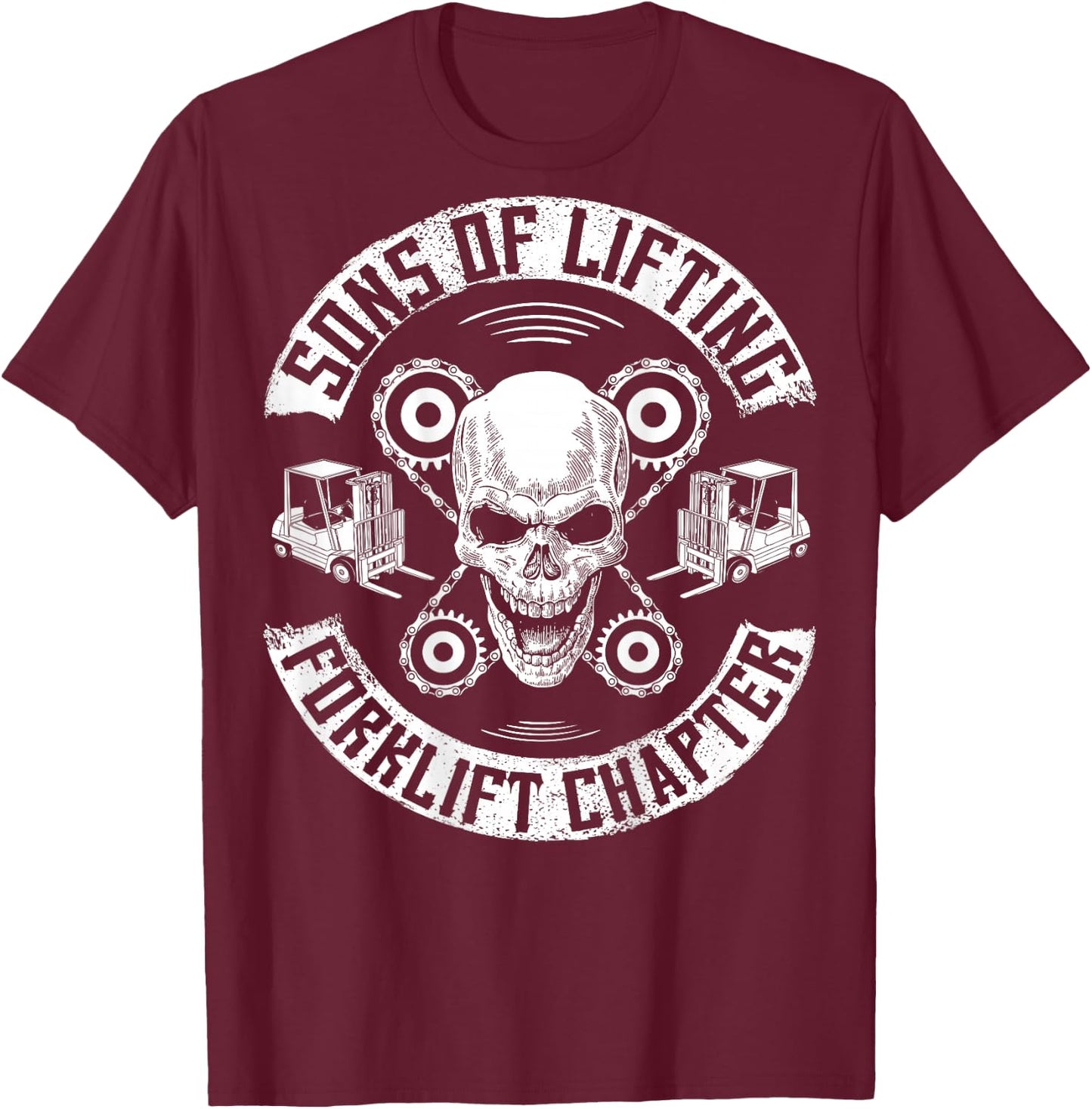 Forklift Operator Sons Of Lifting Forklift Driver T-Shirt - T-Shirt | Maroon