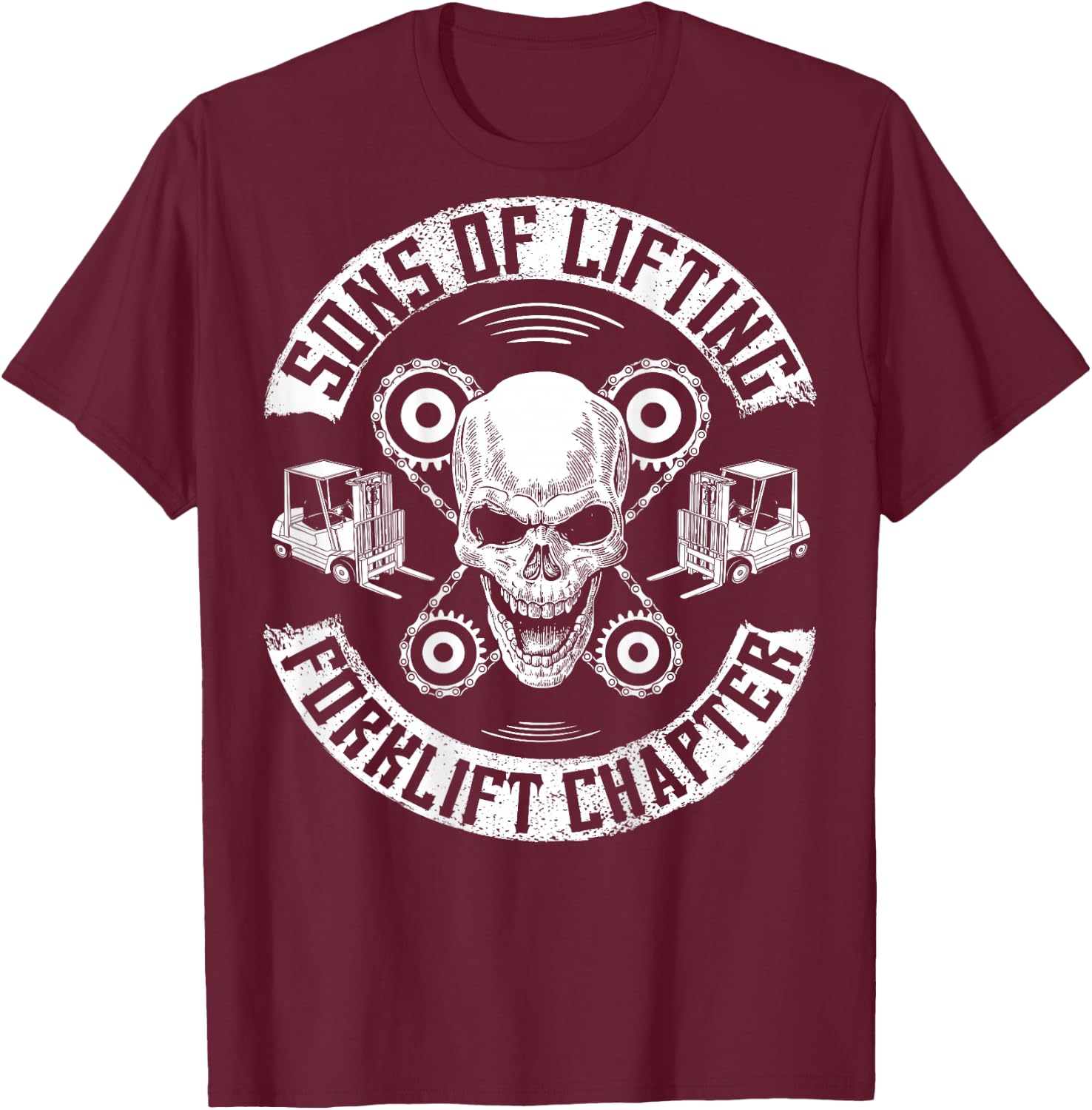 Forklift Operator Sons Of Lifting Forklift Driver T-Shirt - T-Shirt | Maroon