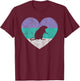 Cute Pet Rat Gift Shirt & Girls | Retro Vintage T-Shirt - T-Shirt | Maroon