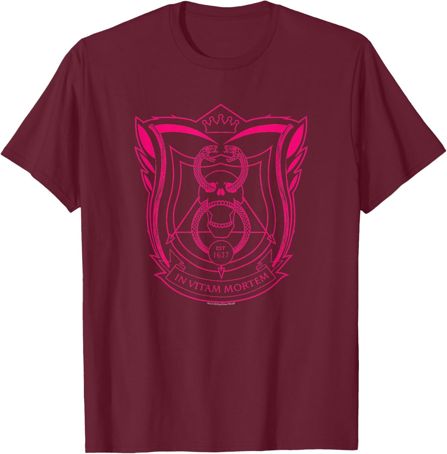 Deadly Class Invitam Mortem T-Shirt - T-Shirt | Maroon