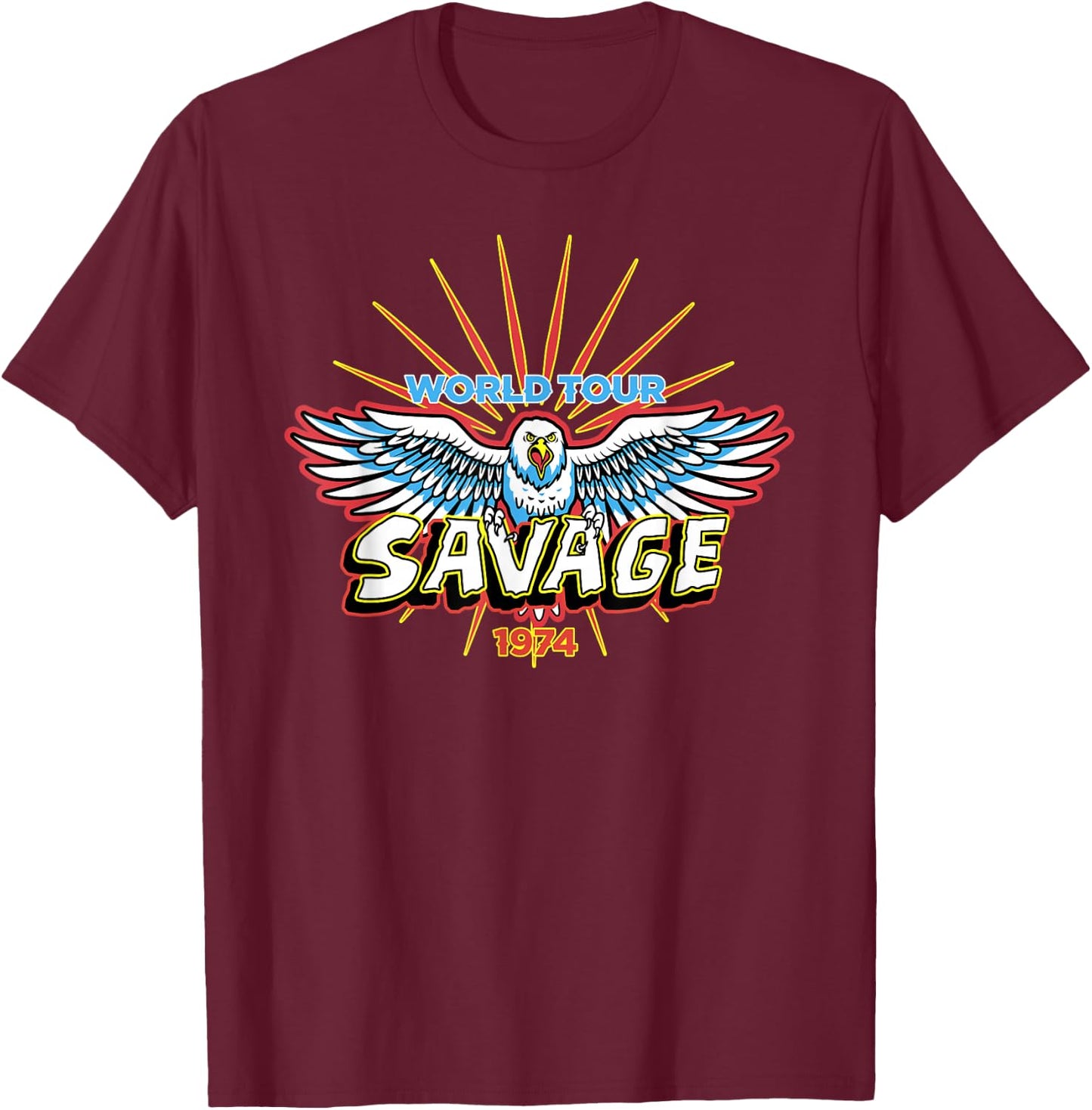Savage World Tour 1974 X-23 Laura Kinney Cosplay T-Shirt - T-Shirt | Maroon