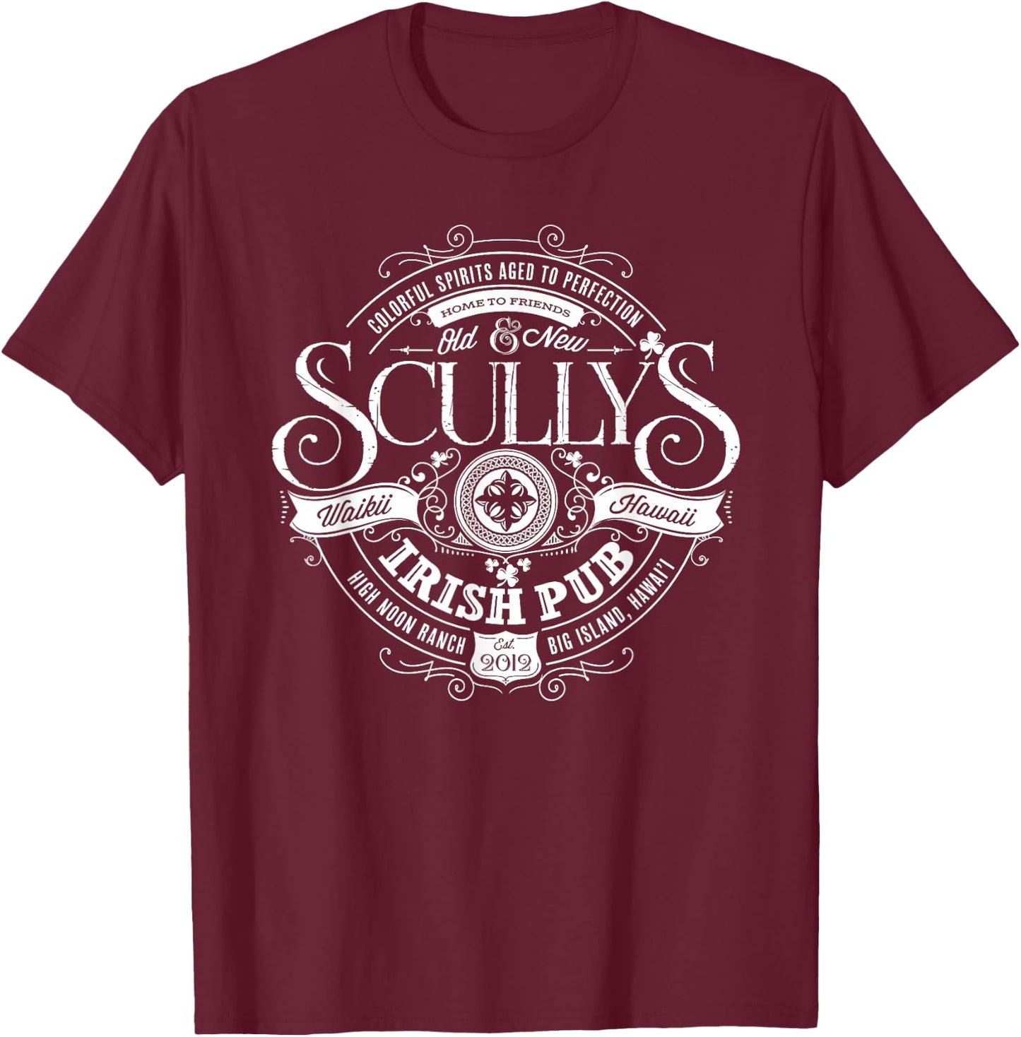 Scullys Irish Pub Shirt T-Shirt - T-Shirt | Maroon