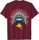 Turkey Face Native American Headdress Thanksgiving T-Shirt - T-Shirt | Maroon