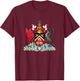 Trinidad & Tobago Coat Of Arms Emblem Symbol Birds T-Shirt - T-Shirt | Maroon