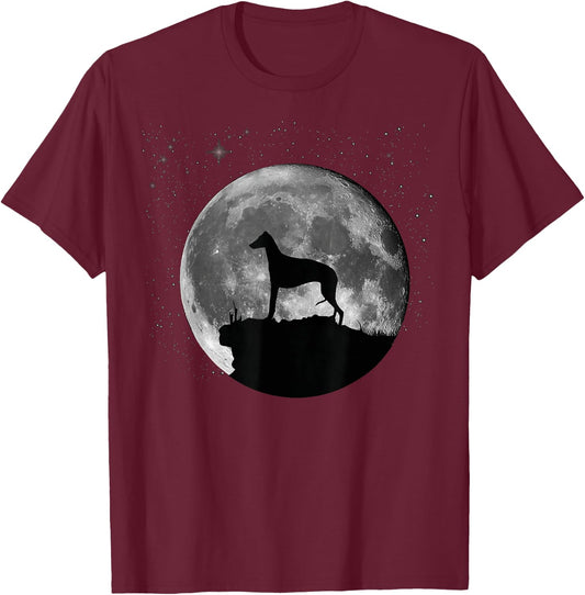 Greyhound Grey-Dog Italian-Greyhound T-Shirt - T-Shirt | Maroon