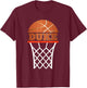 Basketball Apparel | Custom Name Duke Youth Graphic T Shirt T-Shirt - T-Shirt | Maroon