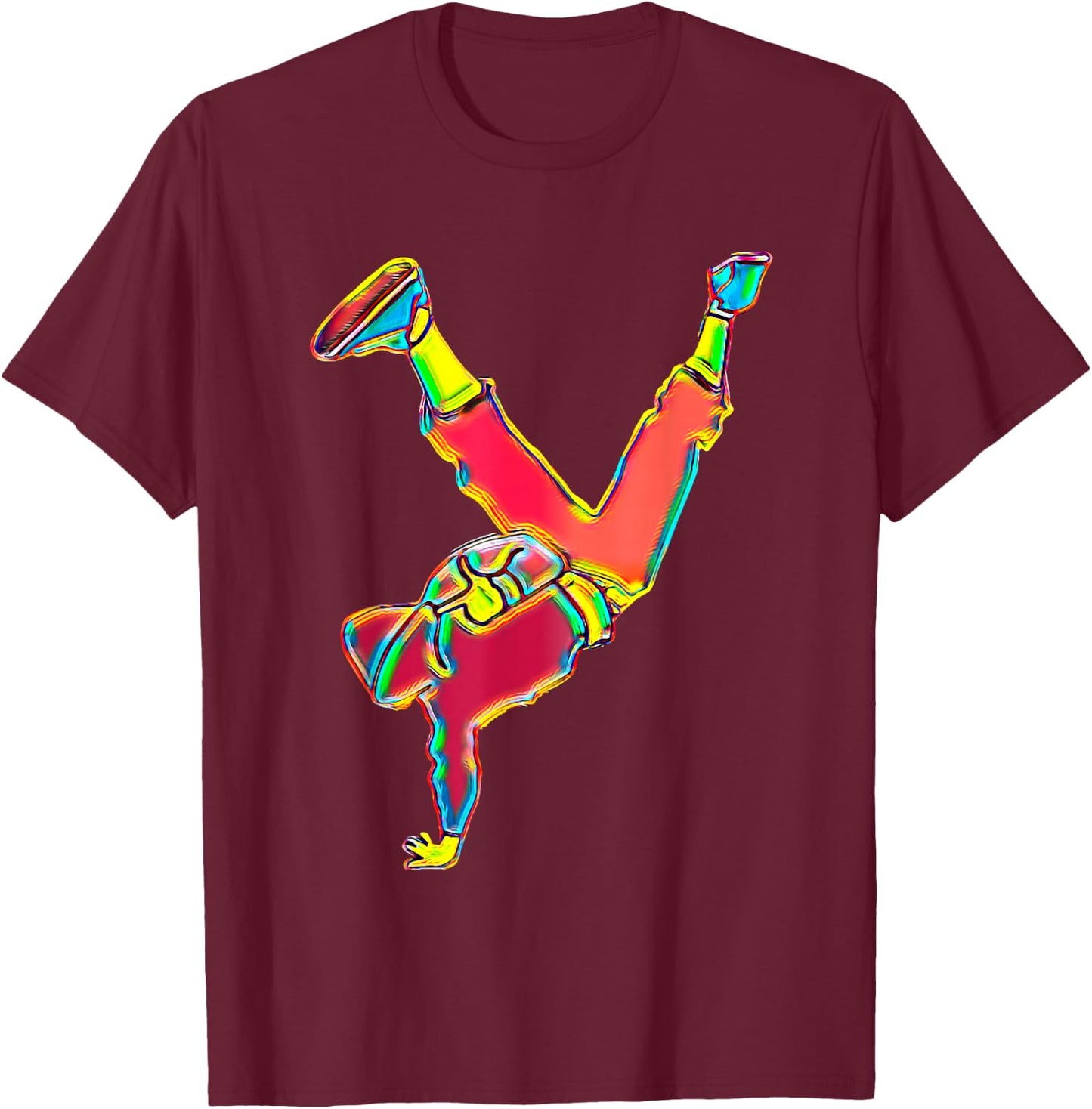 Break Dancing T-Shirt - T-Shirt | Maroon
