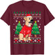 Black Mouth Cur Christmas Ornament Tree Mom Dad Gift T-Shirt - T-Shirt | Maroon