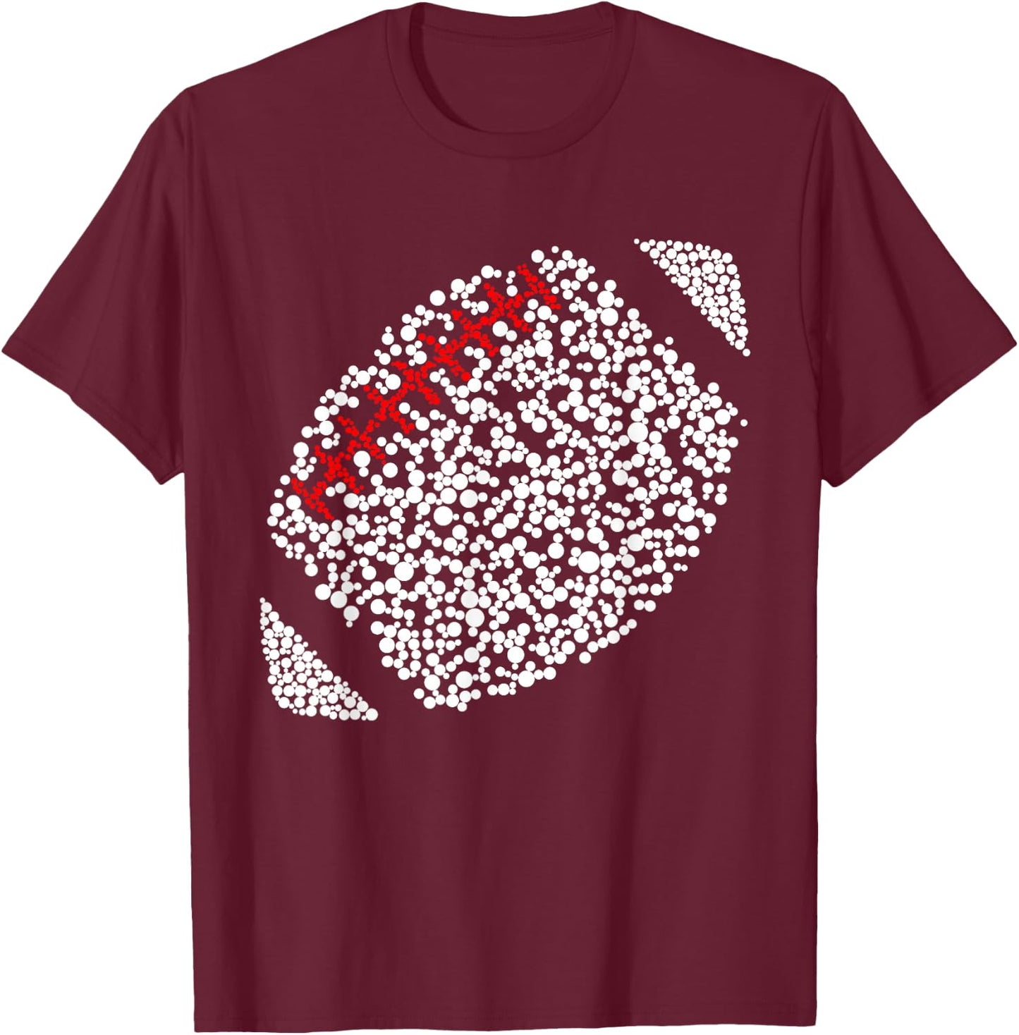 Dot Dotted Day Football September 15th Men Boys Kids T-Shirt - T-Shirt | Maroon