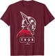 Marvel Thor Ragnarok God of Tonal Street View T-Shirt - T-Shirt | Maroon