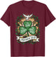 Holy Trinity Shamrock Matthew 28:19 Bible Verse Scripture T-Shirt - T-Shirt | Maroon