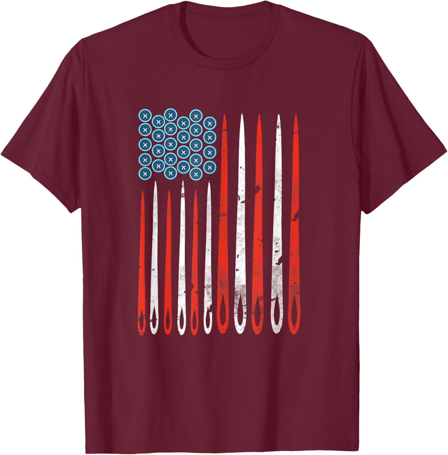 Quilting , sewing T-Shirt - T-Shirt | Maroon