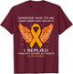 RSD CRPS Awareness Shirt I Wasn't Given A Choice T-Shirt - T-Shirt | Maroon