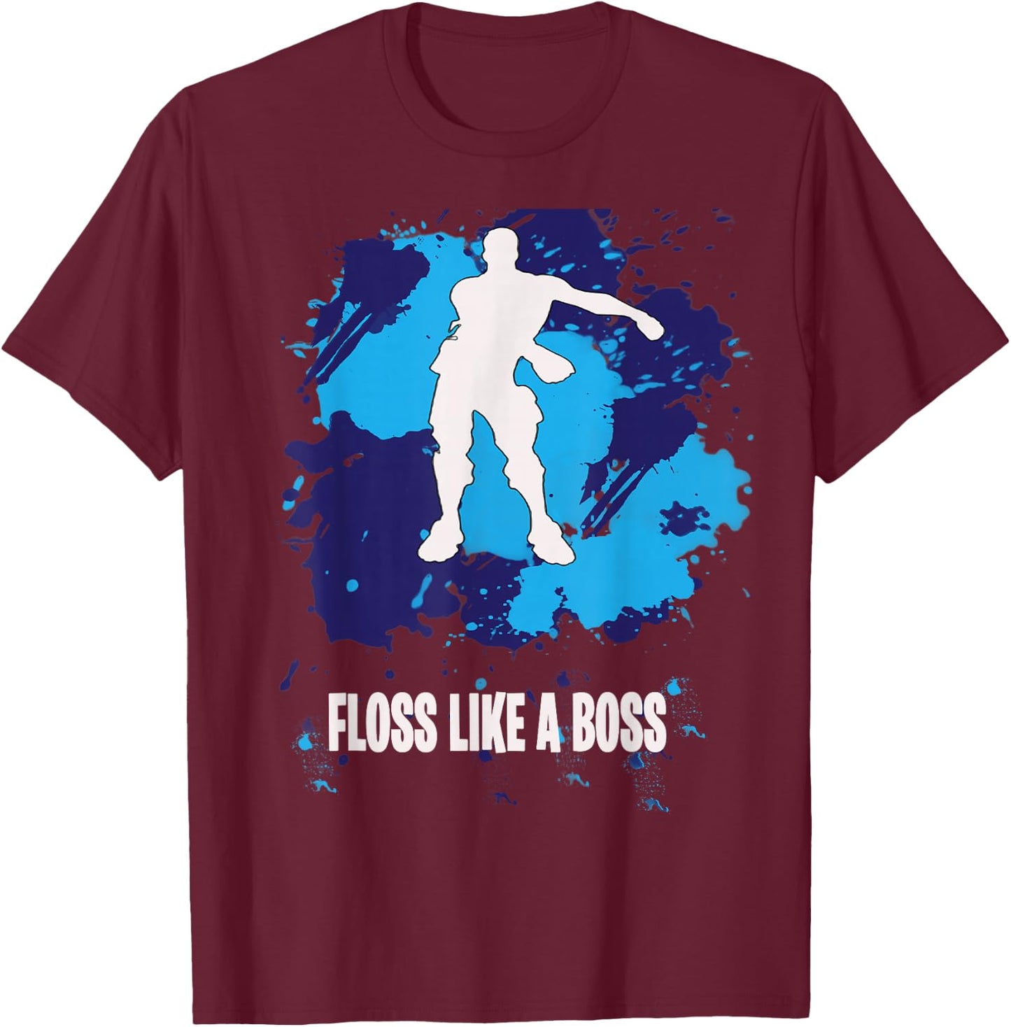Floss Like A Boss - Kid Flossin Dance Funny Youth t Shirt T-Shirt - T-Shirt | Maroon