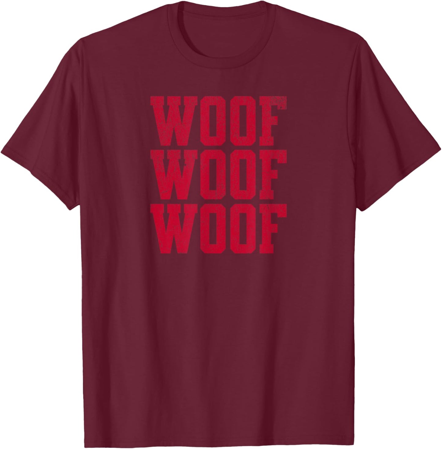Funny Georgia Sayings Woof Design for fans of Georgia T-Shirt - T-Shirt | Maroon