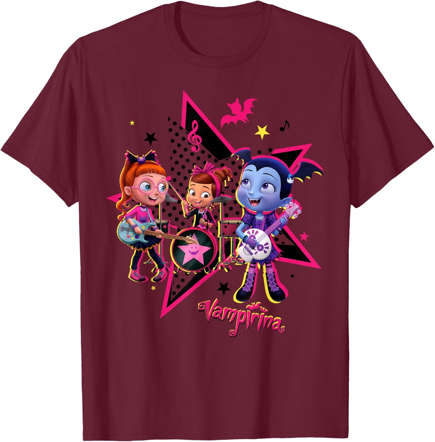 Disney - Vampirina Band Pic T-Shirt - T-Shirt | Maroon
