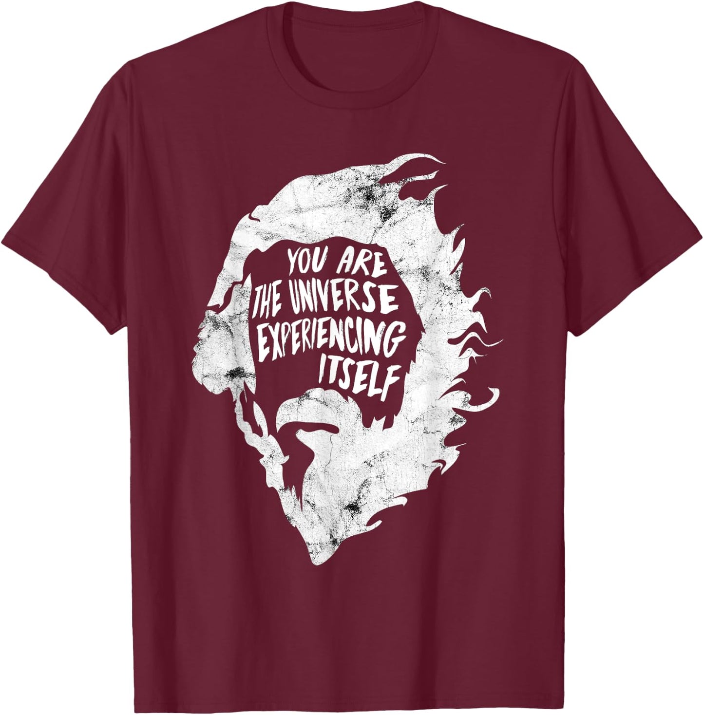 Alan Watts - You're The Universe - Grunge T-Shirt - T-Shirt | Maroon
