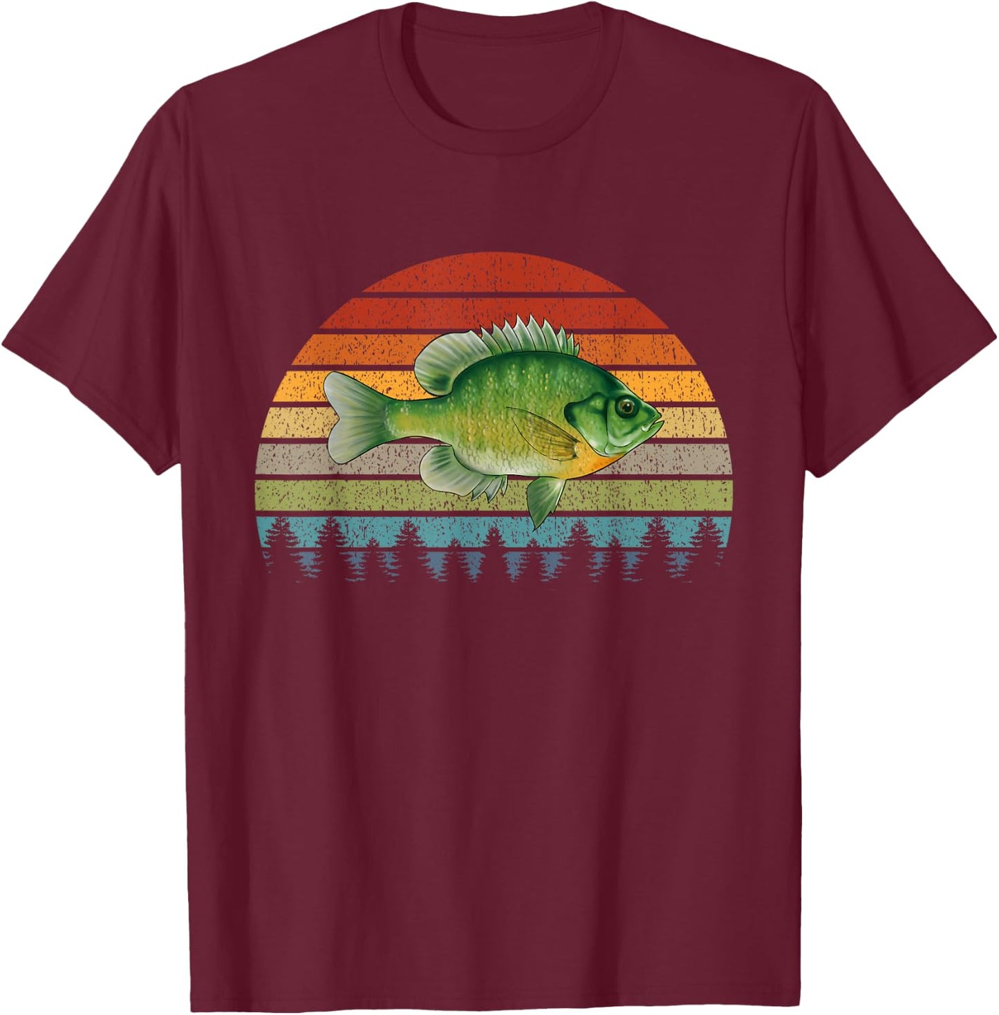 Bluegill Sunfish Fishing Freshwater Fish T-Shirt - T-Shirt | Maroon