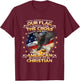 Christian Patriotic American Flag shirt Kids Men T-Shirt - T-Shirt | Maroon