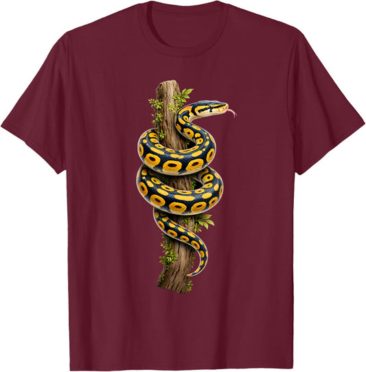 Ball Python Lover Reptile Keeper Snake Owner Enthusiast T-Shirt - T-Shirt | Maroon