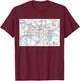 London Underground Map T-Shirt - T-Shirt | Maroon