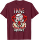 Scary Creepy Clown Halloween T Shirt I Have Candy Gifts T-Shirt - T-Shirt | Maroon