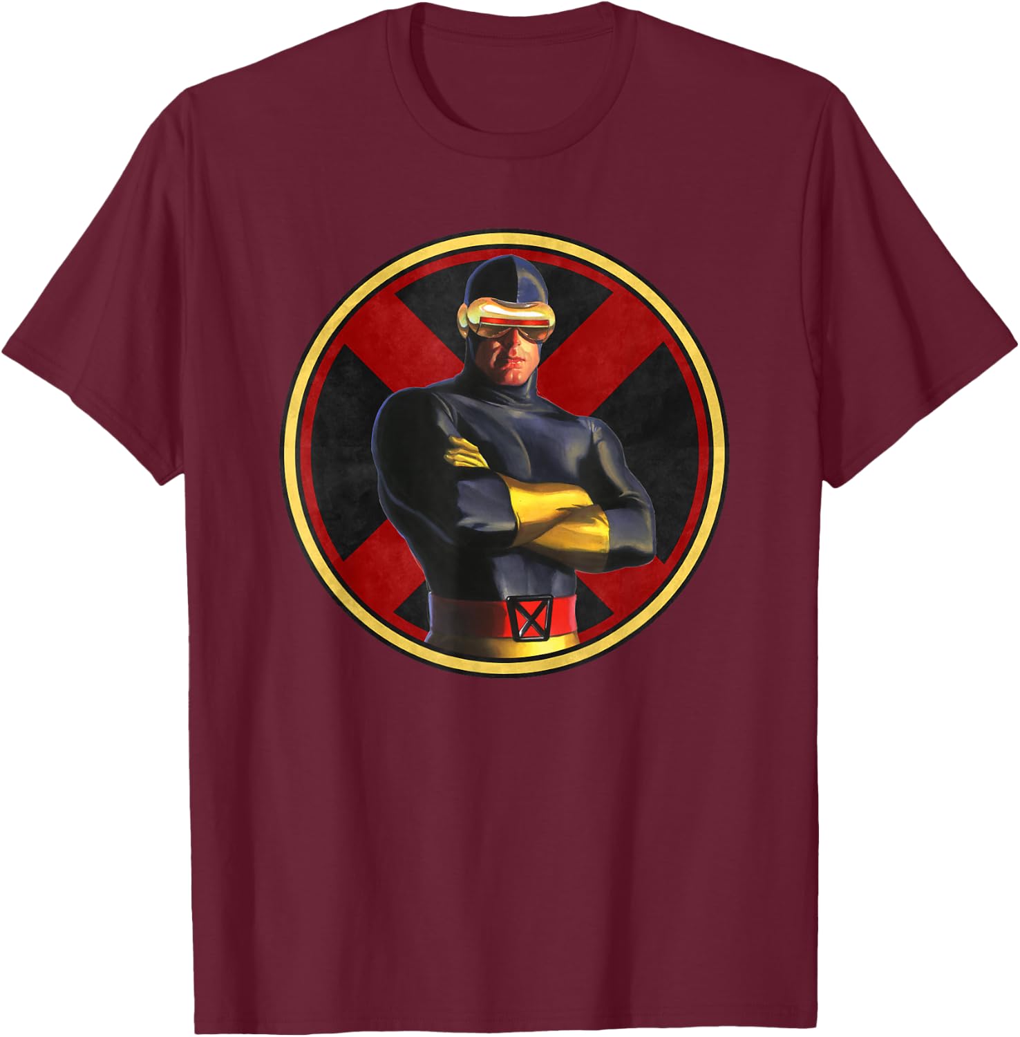 Marvel X-Men Cyclops The Timeless Collection Retro T-Shirt - T-Shirt | Maroon