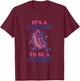 Its A Bad Day to Be A Glizzy Funny Hotdog Wiener Running T-Shirt - T-Shirt | Maroon