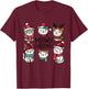 Catmas Cat Christmas Meowy Christmas T-Shirt - T-Shirt | Maroon