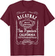 ALCATRAZ SAN FRANCISCO USA United States of America tourist T-Shirt - T-Shirt | Maroon
