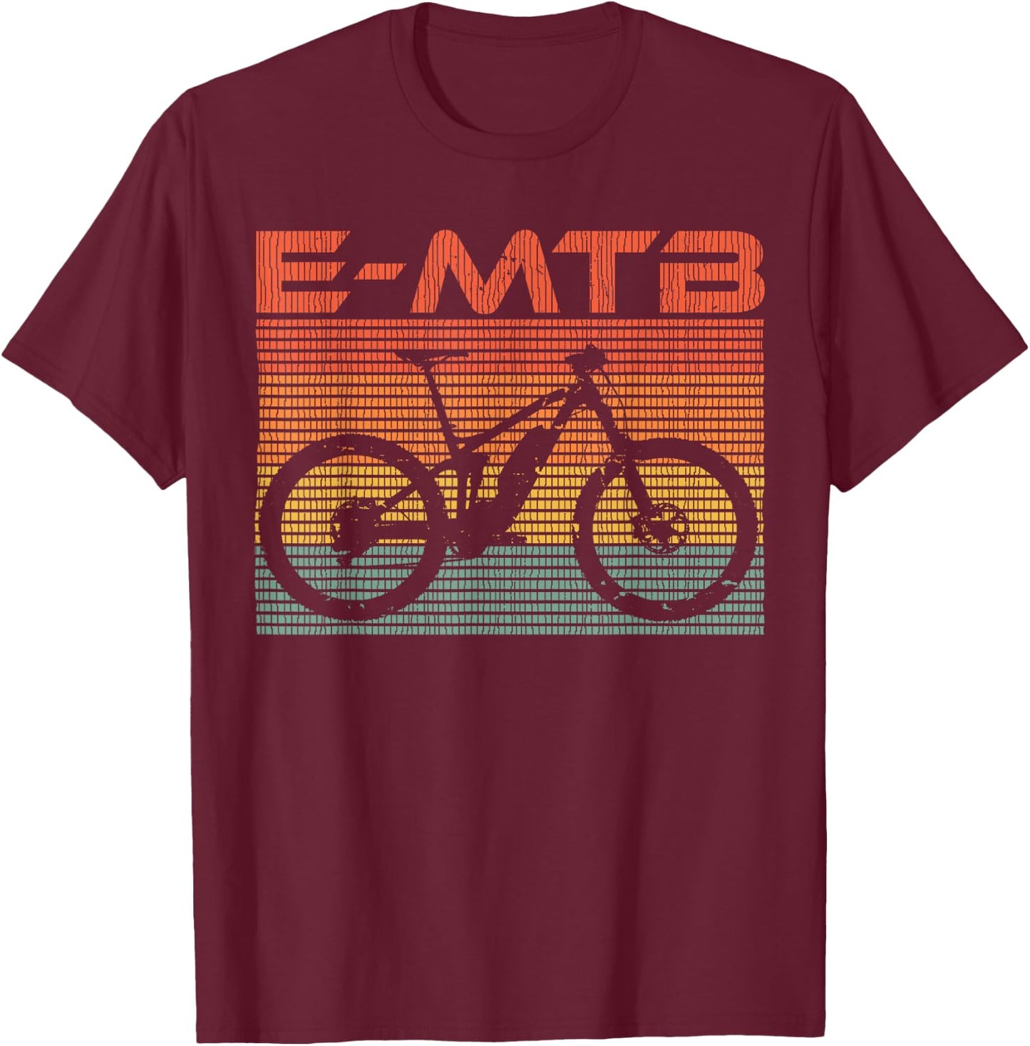 E-MTB eBike Pedelec E-Bike Mountainbike Present T-Shirt - T-Shirt | Maroon