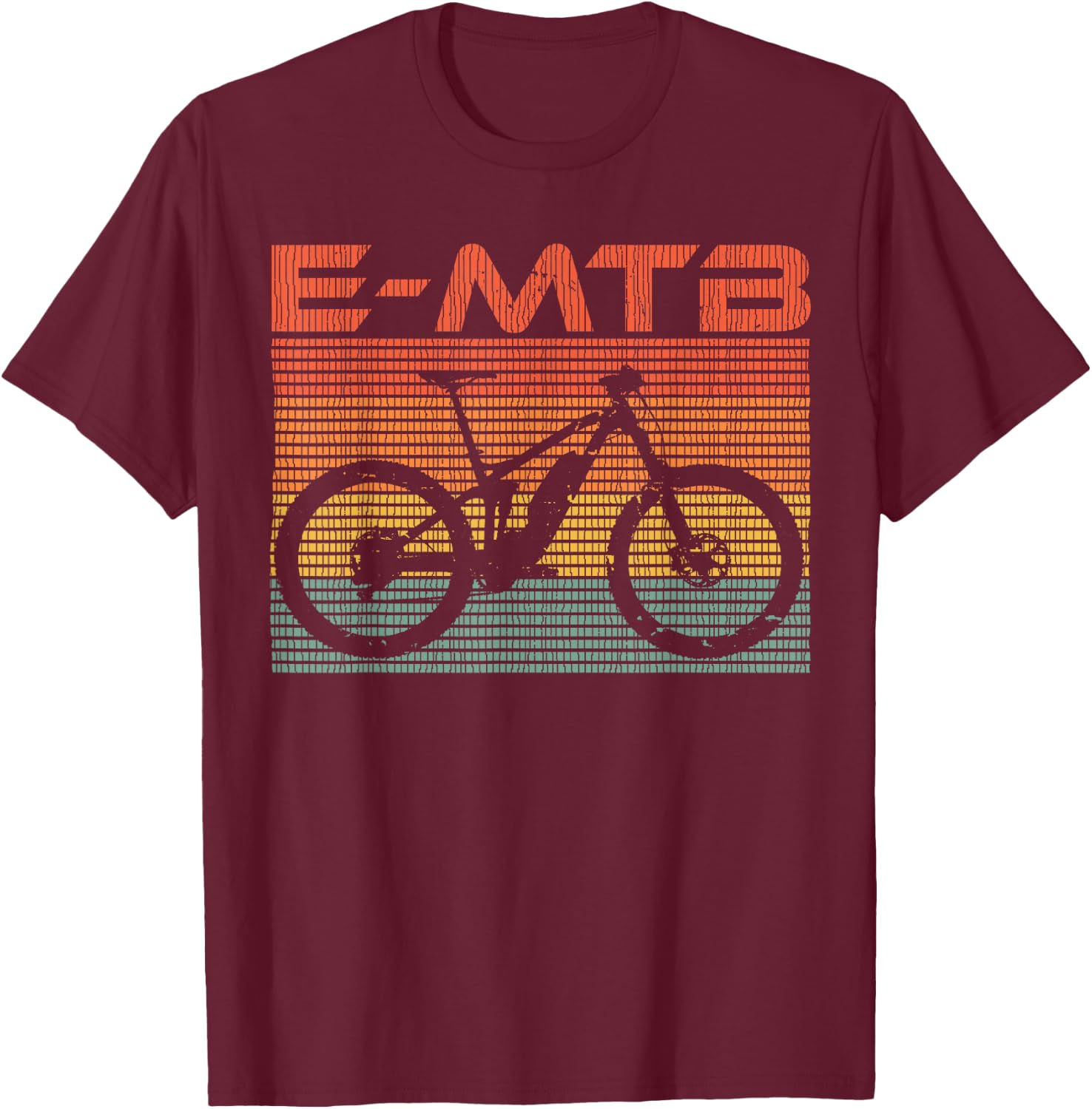 E-MTB eBike Pedelec E-Bike Mountainbike Present T-Shirt - T-Shirt | Maroon