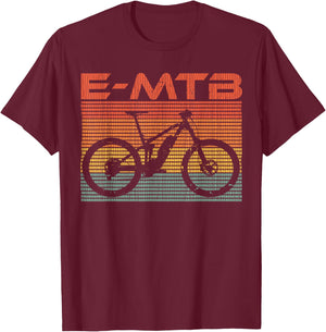 E-MTB eBike Pedelec E-Bike Mountainbike Present T-Shirt - T-Shirt | Maroon