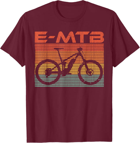E-MTB eBike Pedelec E-Bike Mountainbike Present T-Shirt - T-Shirt | Maroon
