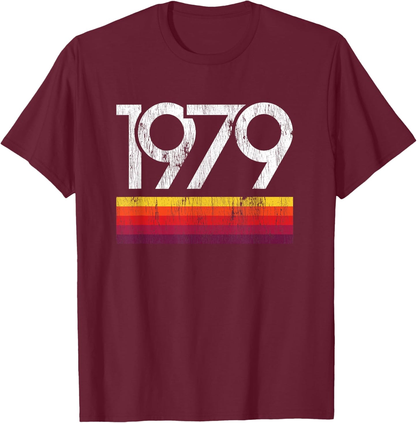 Retro Vintage 1979 Birthday T-Shirt - T-Shirt | Maroon