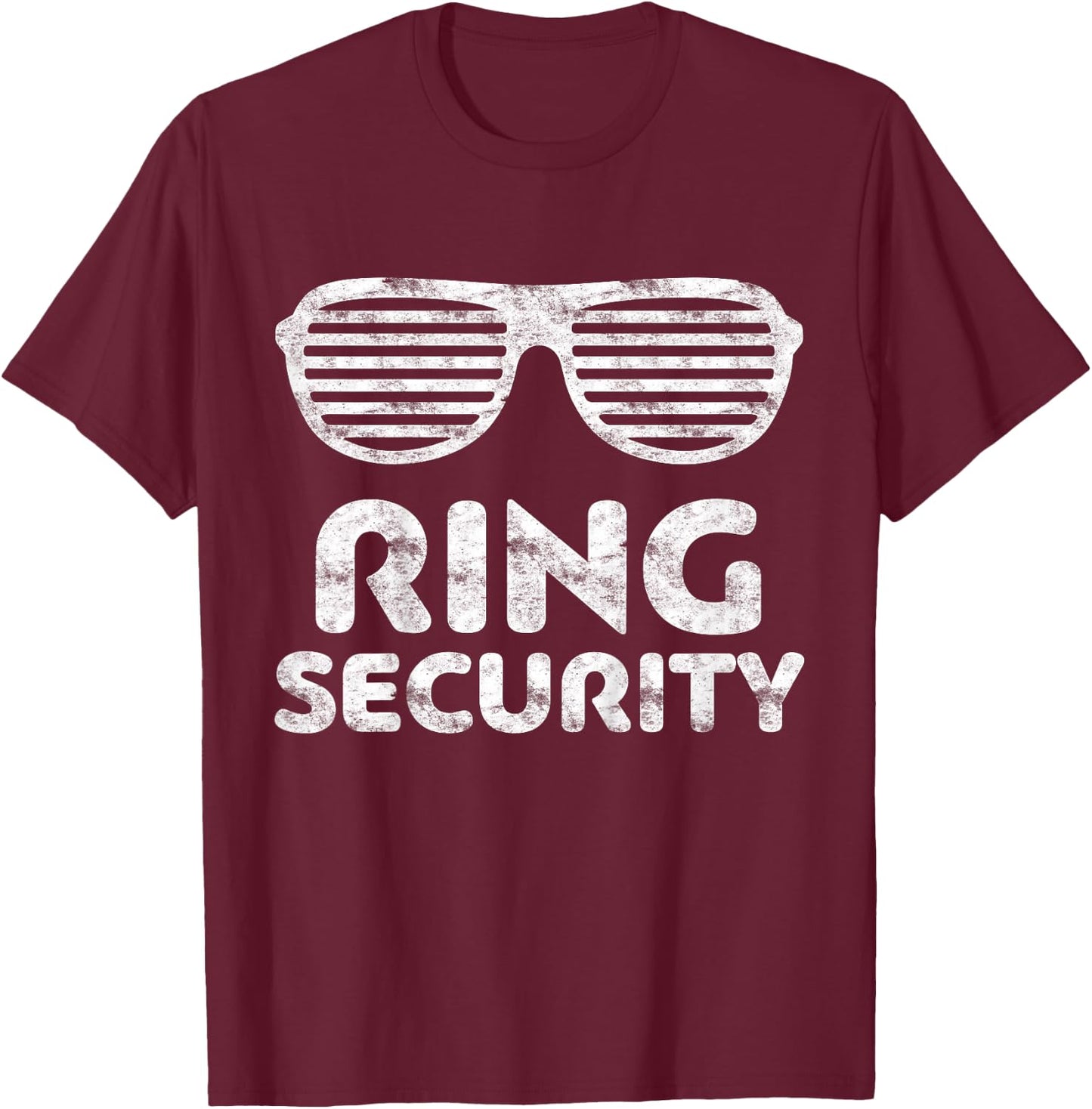 Kids Ring Security Shirt Kids Little Boys Ring Bearer T-Shirt - T-Shirt | Maroon