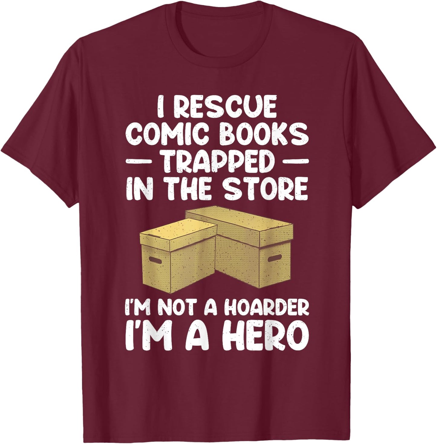 Cool Comic Book Design Women Comic Book Collector T-Shirt - T-Shirt | Maroon