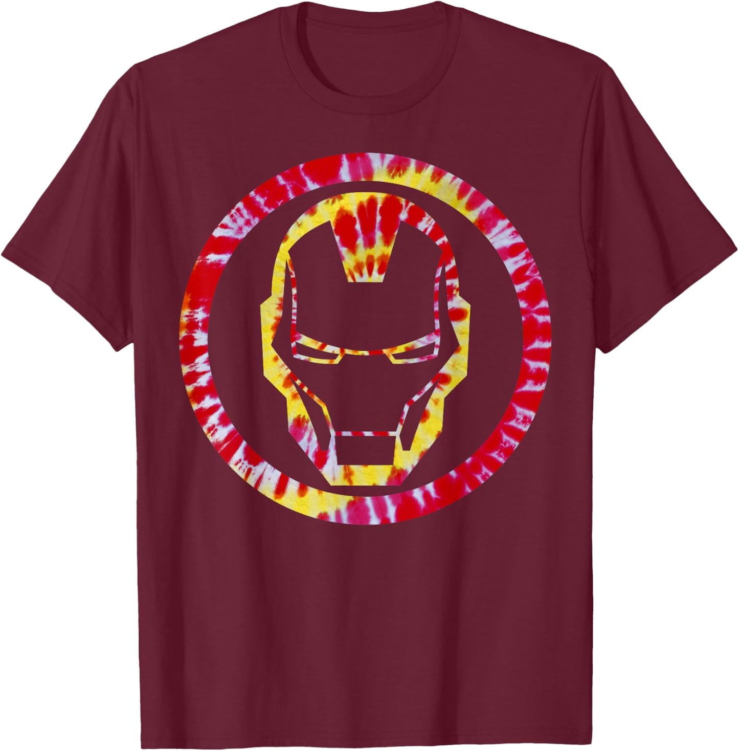 Marvel Iron Man Tye Die Symbol Graphic T-Shirt - T-Shirt | Maroon