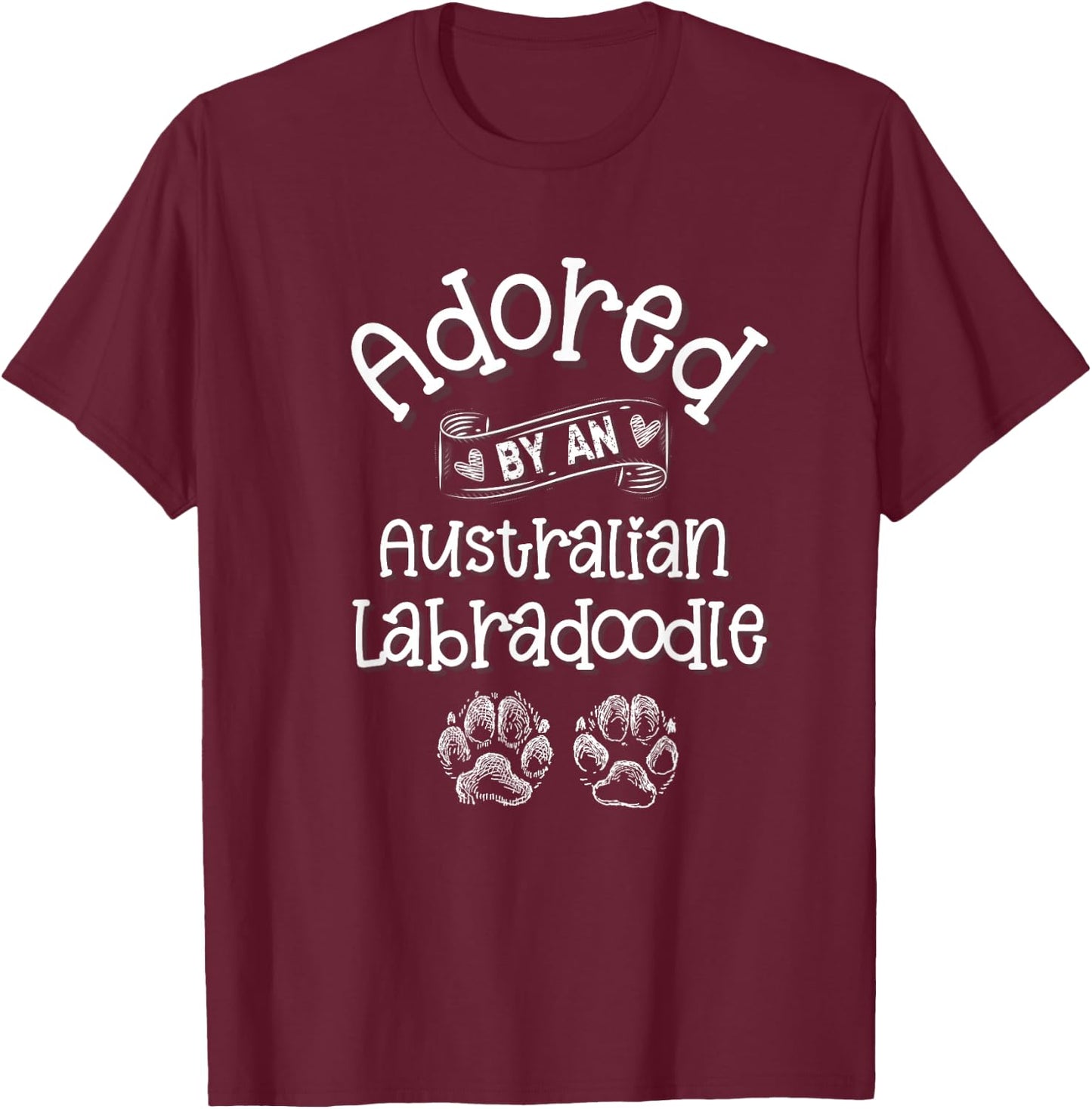Australian Labradoodle Dog Lovers Gift T-Shirt - T-Shirt | Maroon