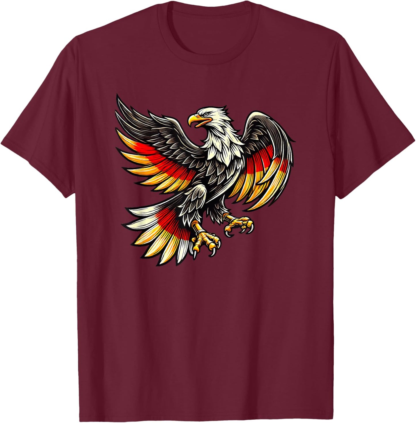 German Eagle - Germany Unity and Tradition T-Shirt - T-Shirt | Maroon