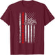Truckers Move America - Patriotic Trucker - American Flag T-Shirt - T-Shirt | Maroon