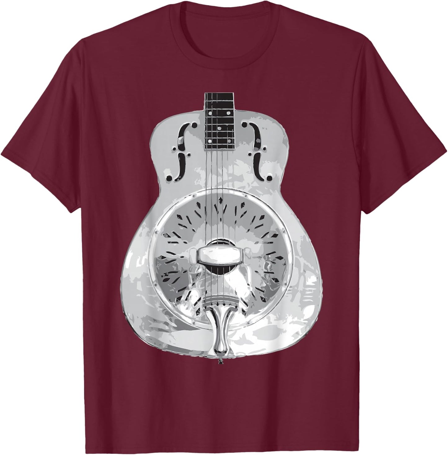 Dobro - Resonator Guitar T-Shirt - T-Shirt | Maroon
