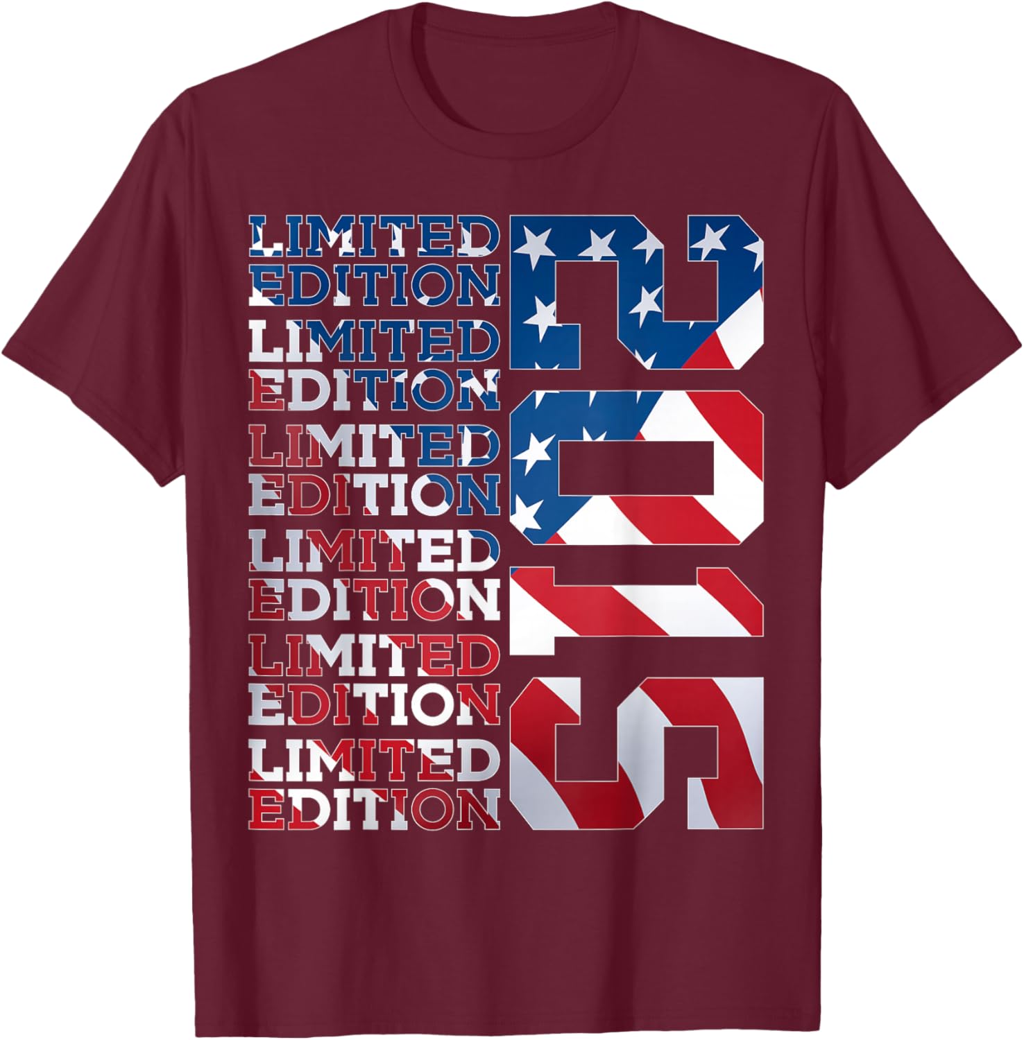 11 Years Limited Edition 2015 USA 11TH Birthday T-Shirt - T-Shirt | Maroon