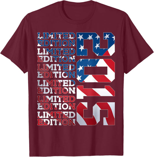 11 Years Limited Edition 2015 USA 11TH Birthday T-Shirt - T-Shirt | Maroon